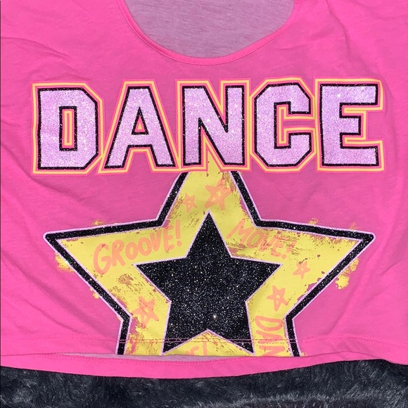 💥3/$20 Girl’s Dance Crop Shirt. XL - Picture 2 of 3